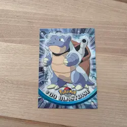 #09- BLASTOISE ~ 1999 Topps Pokemon - TV Blue Logo - Image 1