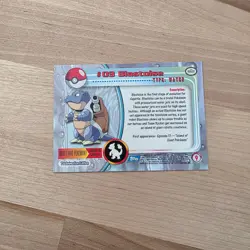 #09- BLASTOISE ~ 1999 Topps Pokemon - TV Blue Logo - Image 2
