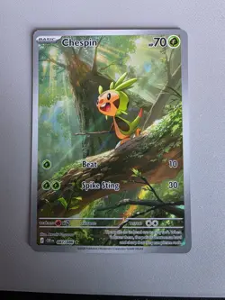 Pokemon TCG Chespin 087/086 Chaos Rising Illustration Rare - Image 1