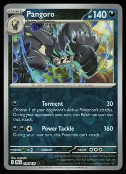 Pangoro 099/159 Uncommon Journey Together Pokemon Reverse Holo Near Mint - Image 1