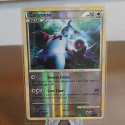 Nintendo Zangoose Holo Rare 53/98 Emerging Powers Pokemon TCG English 2011 80HP - Image 1