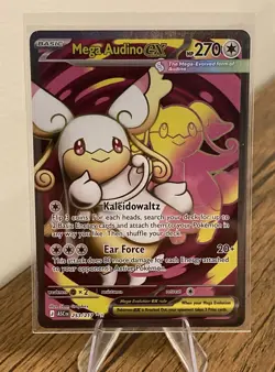 Pokemon Mega Audino EX #253/217 Ascended Heroes Ultra Rare Full Art Near Mint - Image 1