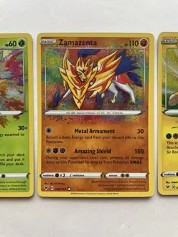 Pokemon TCG Amazing Rare Lot Of 3; Celebi Raikou & Zamazenta NM - Image 3