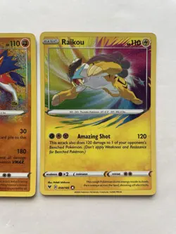 Pokemon TCG Amazing Rare Lot Of 3; Celebi Raikou & Zamazenta NM - Image 4