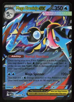 Mega Greninja ex 022/086 Double Rare Chaos Rising Pokemon Holo Near Mint - Image 1