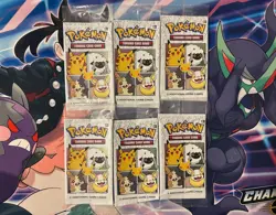 Pokemon TCG Celebrations 25th Anniversary General Mills Cereal Booster Pack (X6) - Image 1