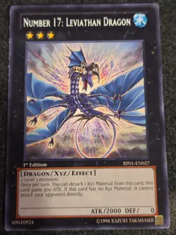 Number 17: Leviathan Dragon BP01-EN027 Battle Pack: Epic Dawn Rare 1st Ed. LP - Image 1