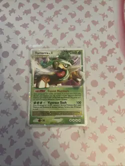 Pokemon TCG Torterra LV X Diamond and Pearl Black Star Promos DP09 MP - Image 1
