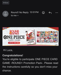 One Piece Card Game x Round 1 Promo Pack - Set of 10 Packs (ENG) PRESALE - Image 1