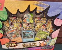 Pokemon TCG Ascended Heroes Deluxe Pin Collection Box Brand New Sealed UK Seller - Image 1