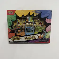 Pokemon TCG Ascended Heroes Deluxe Pin Collection 5 Booster Packs New Sealed - Image 1