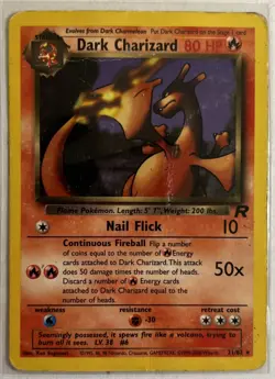 Dark Charizard 21/82 Team Rocket (Non-Holo) 2000 HP - Image 1
