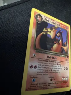 Dark Charizard 21/82 HP-DMG Non Holo Unlimited Team Rocket 1999 WoTC Pokemon TCG - Image 2