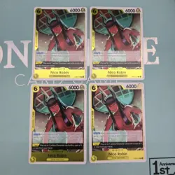 X4 OP09-107 Nico Robin Rare English Playset One Piece Cards - Image 1