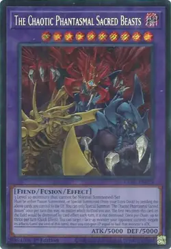 The Chaotic Phantasmal Sacred Beasts (Secret Rare) CORI-EN029 Yu-Gi-Oh Card - Image 1