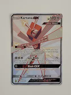 Pokemon TCG Kartana GX Hidden Fates Holo Full Art Ultra Rare Card SV73/SV94 - Image 1
