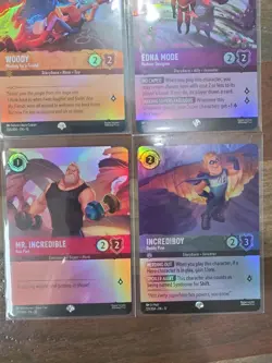 Lorcana Wilds Unknown Bundle - Woody Edna And More 4 Card Lot - Image 3