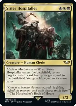 Foil - Sister Hospitaller (Surge Foil) - 141 / NM / English MTG - Image 1