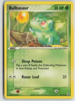 Bulbasaur 54/112 Common FireRed & LeafGreen Pokemon Near Mint - Image 1