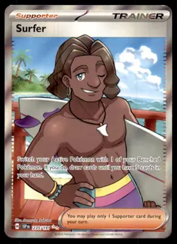 Surfer 235/191 Ultra Rare Surging Sparks Pokemon Holo Near Mint - Image 1