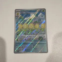 Pokemon Twilight Masquerade Sunflora 169/167 Illustration Rare Card NM - Image 1