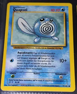 Pokemon TCG - Quapsel 59/102 + Quaputzi 38/102 (Base Set 1999 / Deutsch) Top!!! - Image 2
