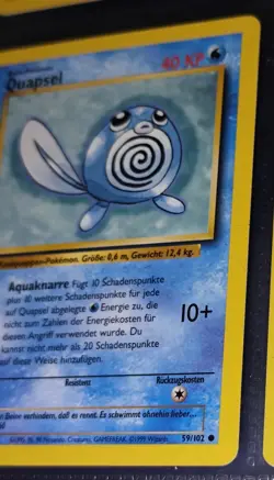 Pokemon TCG - Quapsel 59/102 + Quaputzi 38/102 (Base Set 1999 / Deutsch) Top!!! - Image 3