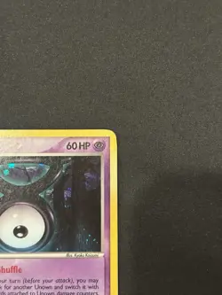 Pokemon TCG Unseen Forces Unown (V) V/28 Holo Rare Unlimited English 2005 - Image 4