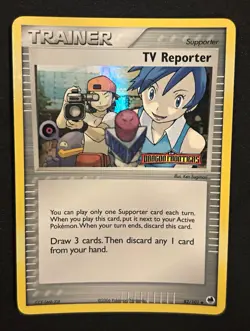 Pokemon TCG TV Reporter 82/101 Dragon Frontiers Reverse Holo Uncommon English - Image 1