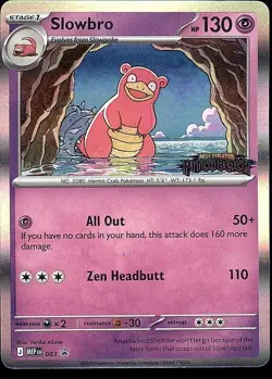 Slowbro Pitch Black Stamp (Prerelease) [NM] - ME Promo 083 Pokemon TCG - Image 1