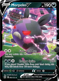 Morpeko V (095/172) Ultra Rare | Pokemon TCG SWSH Brilliant Stars | Near Mint - Image 1