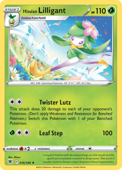 Hisuian Lilligant 016/189 Holo Rare Astral Radiance 2022 Near Mint - Image 1