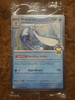 Pokemon Primarina 020/084 Pitch Black Promo: Barnes And Noble : Sealed - Image 1