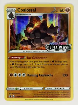 Coalossal SWSH024 | Sword & Shield Rebel Clash Stamped Holo Promo | Near Mint - Image 1