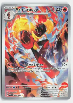 Armarouge 086/084 Illustration Rare Pitch Black Pokemon Holo Near Mint - Image 1