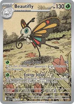 Holofoil - Beautifly - 219/217 - 219/217 / NM / English Pokemon TCG - Image 1