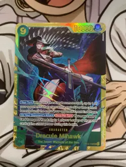 One Piece TCG OP14-119 Dracule Mihawk SEC The Azure Seas Seven English NM - Image 1