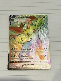 Pokemon TCG Leafeon Vmax Evolving Skies 204/203 Holo Secret Rare - Image 2