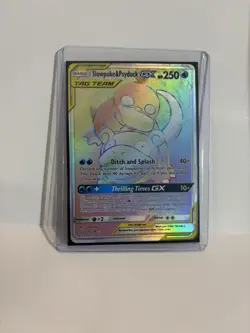 Secret Rare Slowpoke & Psyduck GX 239/236 Pokemon Card Ungraded & Unplayed - Image 1