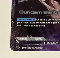 BANDAI Gundam Card Game Barbatos Lupus GD03-050 NTC Newtype Challenge Winner EN - Image 5