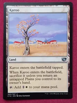 Magic The Gathering COMMANDER 2014 C14 KAROO land card MTG - Image 1
