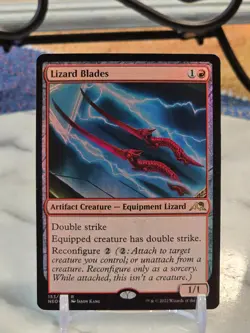 MTG Lizard Blades Kamigawa: Neon Dynasty Foil LP - Image 1