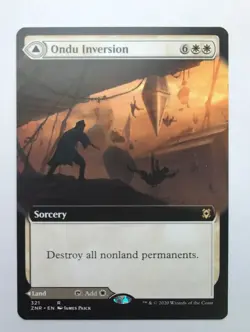 MTG Ondu Inversion (ZNR) Zendikar Rising (Extended Art) Regular Rare 321 - Image 1