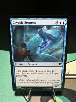 Cryptic Serpent 83 Common Commander Masters Magic: The Gathering Near Mint - Image 1