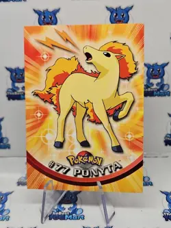 Pokemon Topps #77 Ponyta TV Animation Blue Logo LP - Image 1