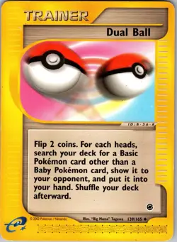 Dual Ball 139/165 Uncommon Expedition Base Set Pokemon Heavily Played - Image 1