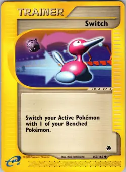 Switch 157/165 Common Expedition Base Set Pokemon Damaged - Image 1