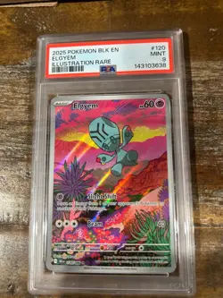 POKEMON 2025 Black Bolt Illustration Rare ELGYEM #120 PSA 9 Mint RARE - Image 1