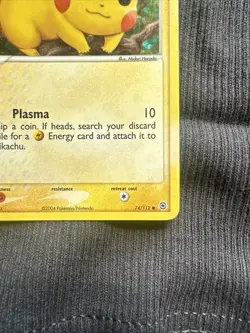 2004 POKEMON EX FIRE RED & LEAF GREEN 74 PIKACHU-REVERSE FOIL :74/112 - Image 5