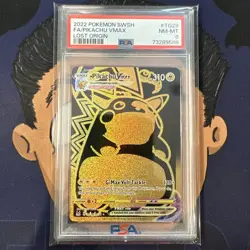 PSA 8 NEAR MINT 2022 Pokemon Lost Origin PIKACHU VMAX TG29 Full Art - Image 2